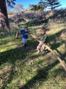 Hut building